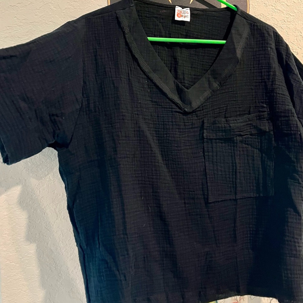 Zigzag stripe top-large